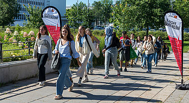 Étudiantes et étudiants nouvellement admis en médecine à la journée d’accueil à l’Université Laval
