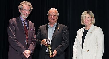 Julien Poitras, Jacques Larivière et Caroline Senécal