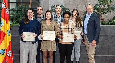 Louis Flamand et les lauréates et lauréats
