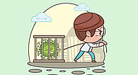 illustration enfant et virus en cage