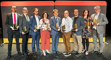 Professeurs recevant le prix d'excellence en enseignement 