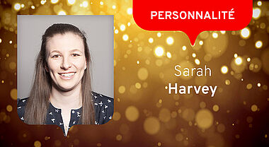 Sarah Harvey, lauréate dans la catégorie Personnalité