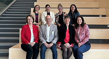 Partenaires du CISSS du Bas-Saint-Laurent et de l’Université Laval lors de la visite à Rimouski