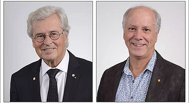 Michel G. Bergeron et Gaston De Serres promus au rang d’émérite