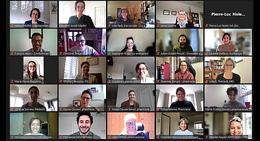 Participantes et participants du séminaire trifacultaire en ligne